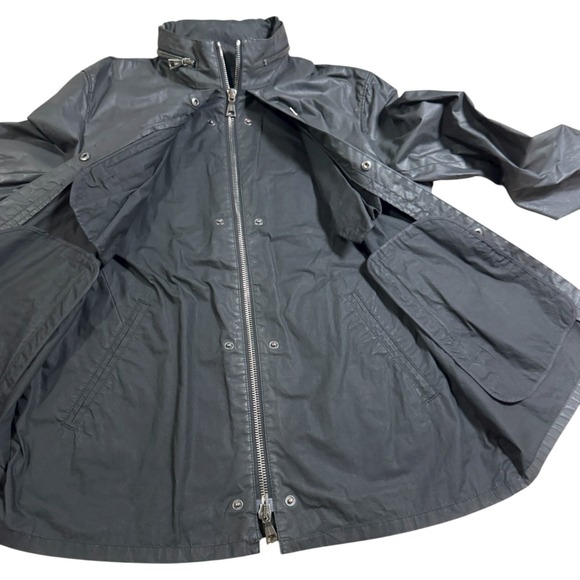 John Varvatos Star USA Dual-Placket Waxed Cotton Jacket Men's Moto EU 52 USA 42‎ - Picture 6 of 12